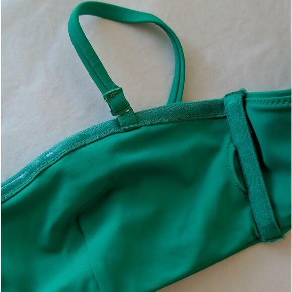 COS Green Halterneck Bandeau Bikini Top and Bikini Bottom Set, size 6 - Picture 6 of 12